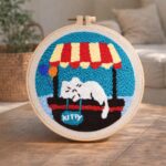 Punch Needle Chat endormi