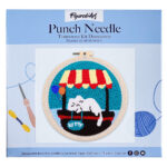 Punch Needle Chat endormi