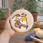 Punch Needle Chat jardinier