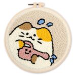 Punch Needle Chat jardinier