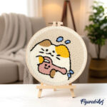 Punch Needle Chat jardinier