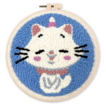 Punch Needle Chat licorne