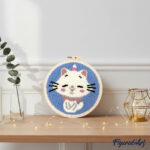 Punch Needle Chat licorne