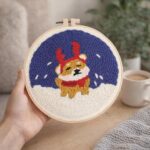 Punch Needle Chien renne