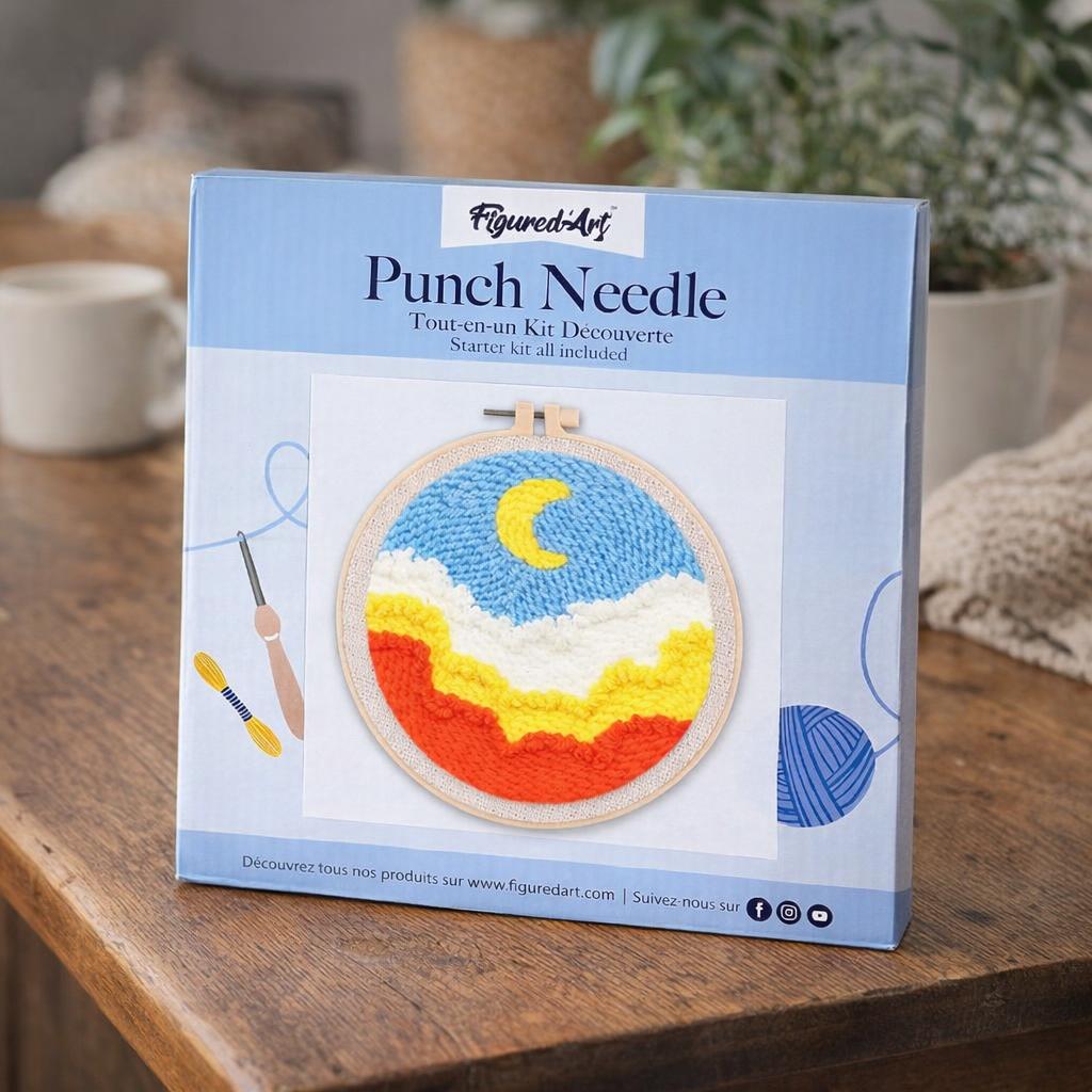 Punch Needle Ciel et Nuage
