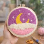 Punch Needle Ciel mauve