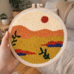 Punch Needle Désert doré