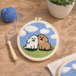 Punch Needle Duo de chiens