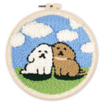 Punch Needle Duo de chiens