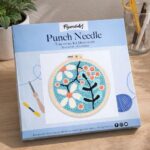 Punch Needle Explosion de Fleurs blanches