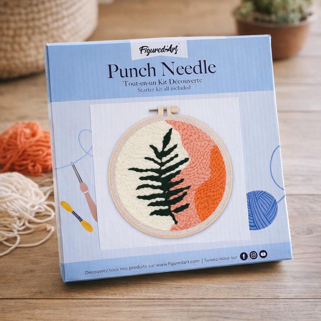 Punch Needle Feuille Variation 2