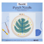 Punch Needle Feuille Verte
