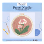 Punch Needle Fleurs blanches 2