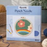 Punch Needle Fleurs et Arc en Ciel