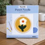 Punch Needle Jolie Fleur blanche