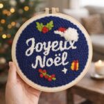 Punch Needle Joyeux Noël