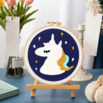 Punch Needle Licorne