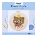 Punch Needle Ours brun 1