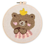 Punch Needle Ours brun 1