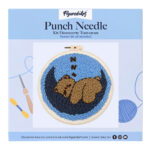 Punch Needle Ours sur la lune