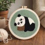 Punch Needle Panda 1