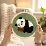 Punch Needle Panda 1