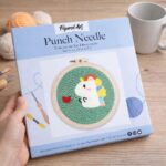 Punch Needle Petit Dragon et Coeur