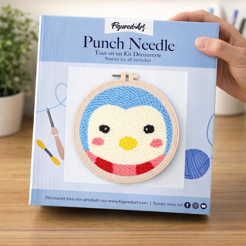 Punch Needle Pingouin