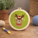 Punch Needle Renne de Noël