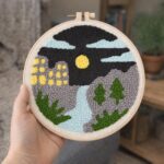 Punch Needle Rivière de nuit