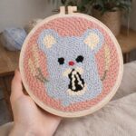 Punch Needle Souris mignonne
