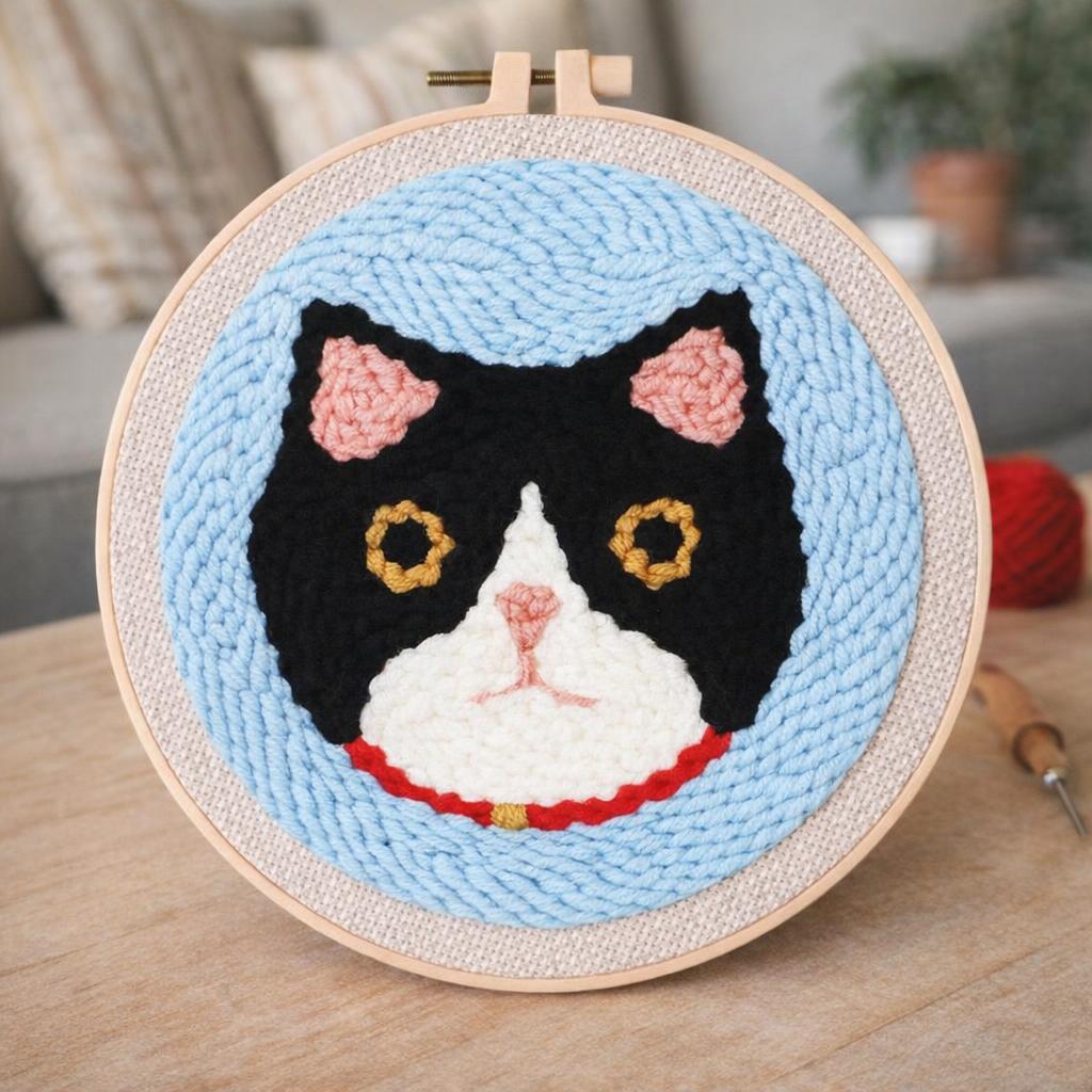 Punch Needle Tête de Chat