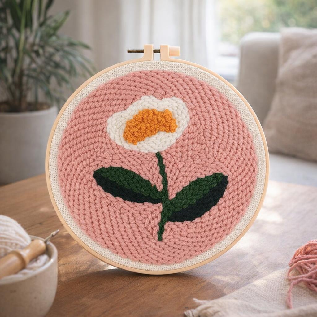 Punch Needle Une marguerite