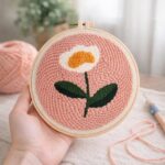 Punch Needle Une marguerite