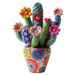 Puzzle en Bois Adulte - Cactus fleuri en Pot