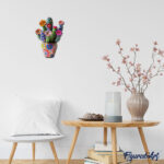 Puzzle en Bois Adulte - Cactus fleuri en Pot