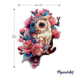Puzzle en Bois Adulte - Chouette florale