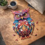 Puzzle en Bois Adulte - Chouette radieuse