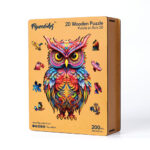 Puzzle en Bois Adulte - Chouette radieuse