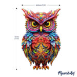 Puzzle en Bois Adulte - Chouette radieuse