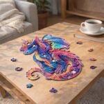 Puzzle en Bois Adulte - Dragon Vibrant
