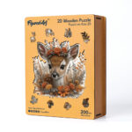Puzzle en Bois Adulte - Faon et Fleurs