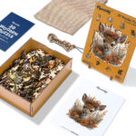 Puzzle en Bois Adulte - Faon et Fleurs