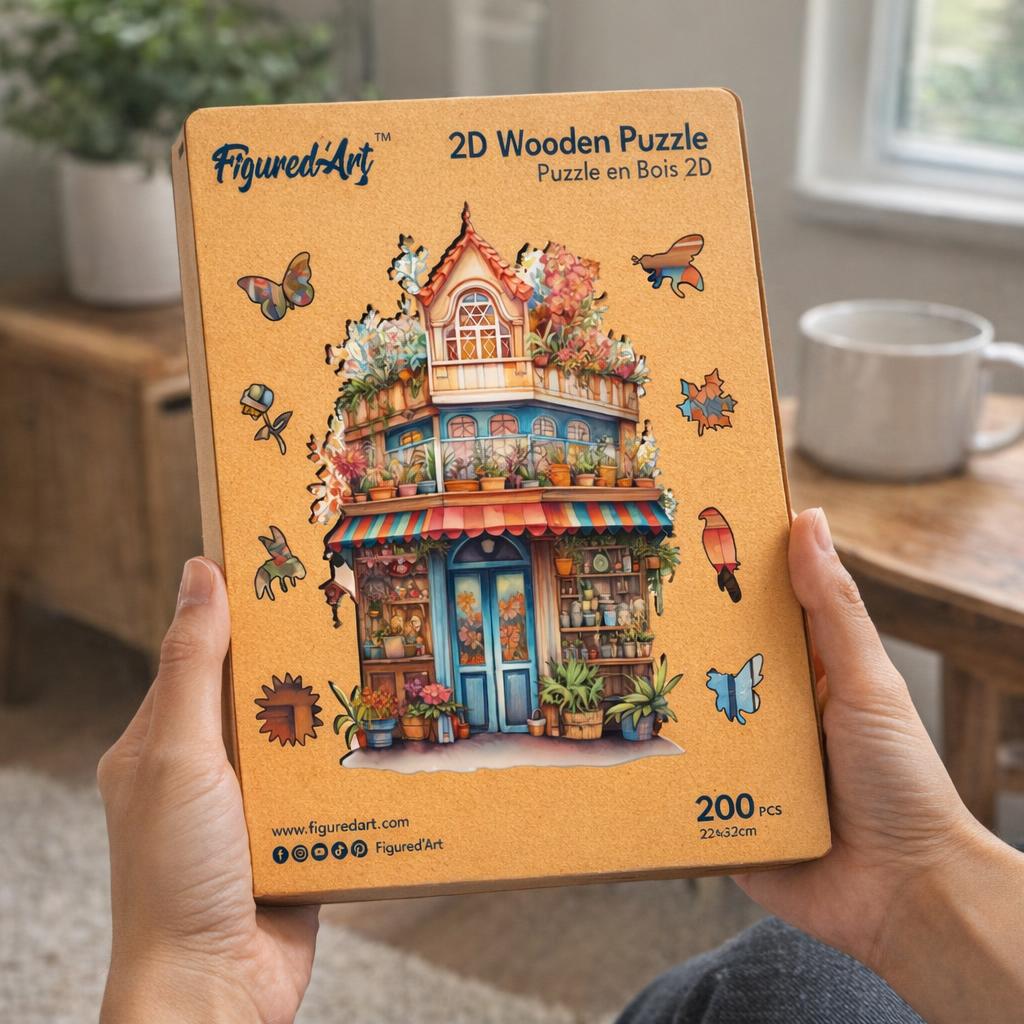 Puzzle en Bois Adulte - Fleuriste Fantaisiste