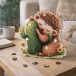 Puzzle en Bois Adulte - Hérisson et Cactus