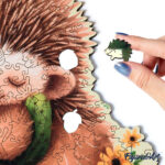 Puzzle en Bois Adulte - Hérisson et Cactus