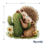 Puzzle en Bois Adulte - Hérisson et Cactus