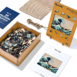Puzzle en Bois Adulte - La Grande Vague de Kanagawa par Hokusai