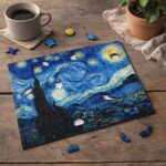 Puzzle en Bois Adulte - La Nuit étoilée de Van Gogh