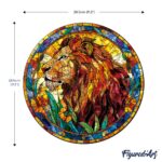 Puzzle en Bois Adulte - Lion Vitrail